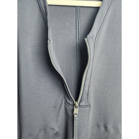 Athleta Eastbound Half Zip Black Sweatshirt Women's Size Medium Pockets See Desc - Picture 6 of 14